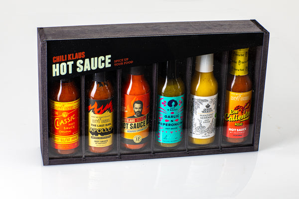 The RACK gavebox m. hot sauces